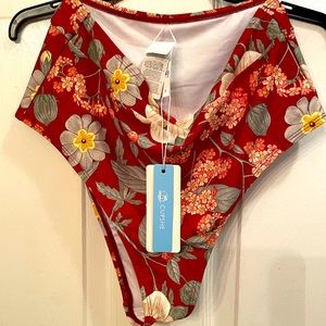 Cupshe size Small (2/4), mid-rise swim bottom